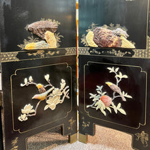 Load image into Gallery viewer, Folding Screen w Carved Stone