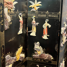 Load image into Gallery viewer, Folding Screen w Carved Stone