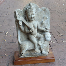 Load image into Gallery viewer, Carved Stone Hindu Goddess