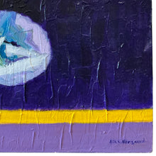 Load image into Gallery viewer, Close-up of the artist's signature Aina Nergaard on the bottom right corner of the painting.