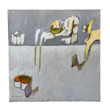 Load image into Gallery viewer, Full view of Grieg Aase’s Death by Aina Nergaard, an atmospheric abstract acrylic painting on canvas.