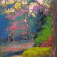 Load image into Gallery viewer, Close-up of colorful brushwork and textured foliage.