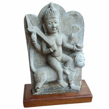 Load image into Gallery viewer, Carved Stone Hindu Goddess