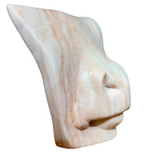 Load image into Gallery viewer, Additional side angle capturing depth and carved contours of the bovine head.