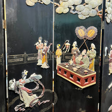 Load image into Gallery viewer, Folding Screen w Carved Stone