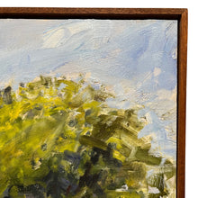 Load image into Gallery viewer, Detail of Edward Thomas painting showing canvas set within frame with visible spacing along edge.