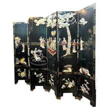 Load image into Gallery viewer, Folding Screen w Carved Stone