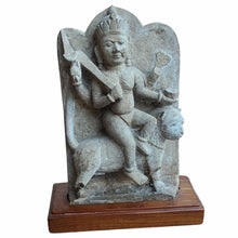 Load image into Gallery viewer, Carved Stone Hindu Goddess