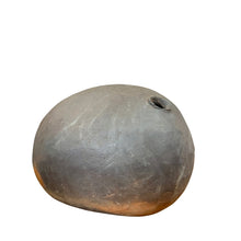 Load image into Gallery viewer, A sculpture of a wood-fired pod with a smooth, brown and gold finish.