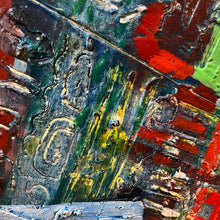 Load image into Gallery viewer, Close-up of Marcia Schwan painting highlighting thick impasto and sculptural paint application.