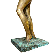Load image into Gallery viewer, Angled view of base and feet showing connection to base.