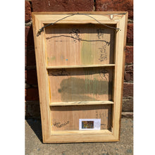 Load image into Gallery viewer, Back of Randy Smith painting showing board, framing, and construction details.