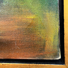 Load image into Gallery viewer, Lower right corner showing painted surface and gold-toned frame detail.