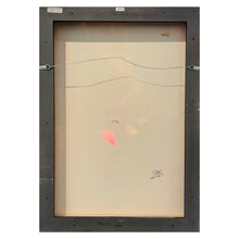 Load image into Gallery viewer, Back view of framed canvas showing stretcher bars and backing of Steve Kaufman artist proof.