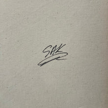 Load image into Gallery viewer, Close-up of artist signature on canvas.