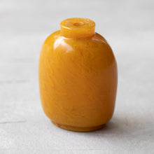 Load image into Gallery viewer, Antique butterscotch glass snuff bottle
