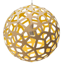 Load image into Gallery viewer, David Trubridge 31" Yellow "Coral" Pendant, New in Box