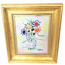 Load image into Gallery viewer, Max Karp &quot;Bouquet&quot; Picasso Enamel on Copper
