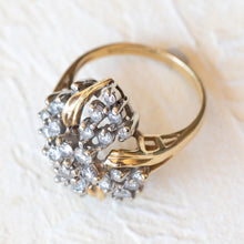 Load image into Gallery viewer, Gold Diamond Cluster Ring
