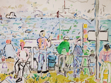 Load image into Gallery viewer, Zoomed in image of Ted Turner watercolor front