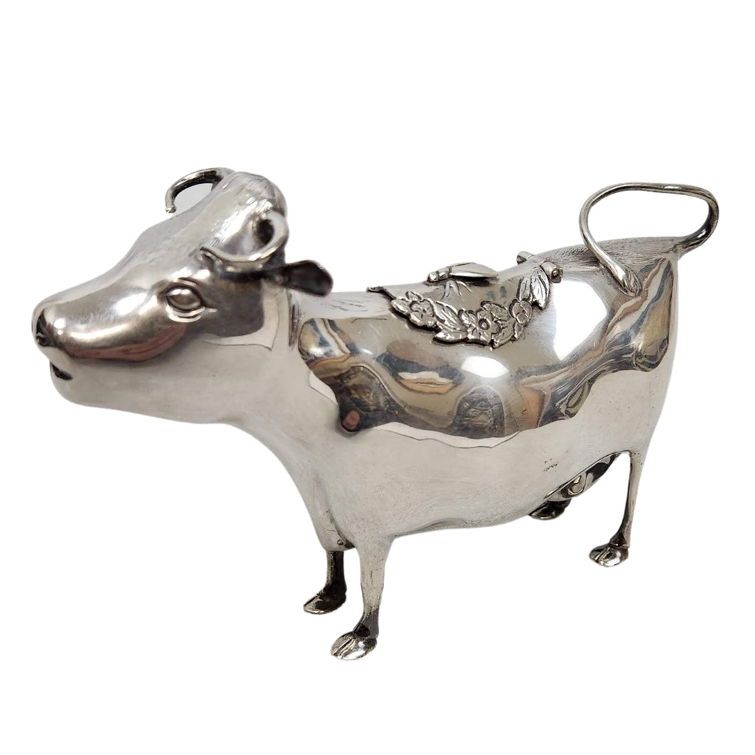 Sterling Silver English Cow Creamer from ~1908