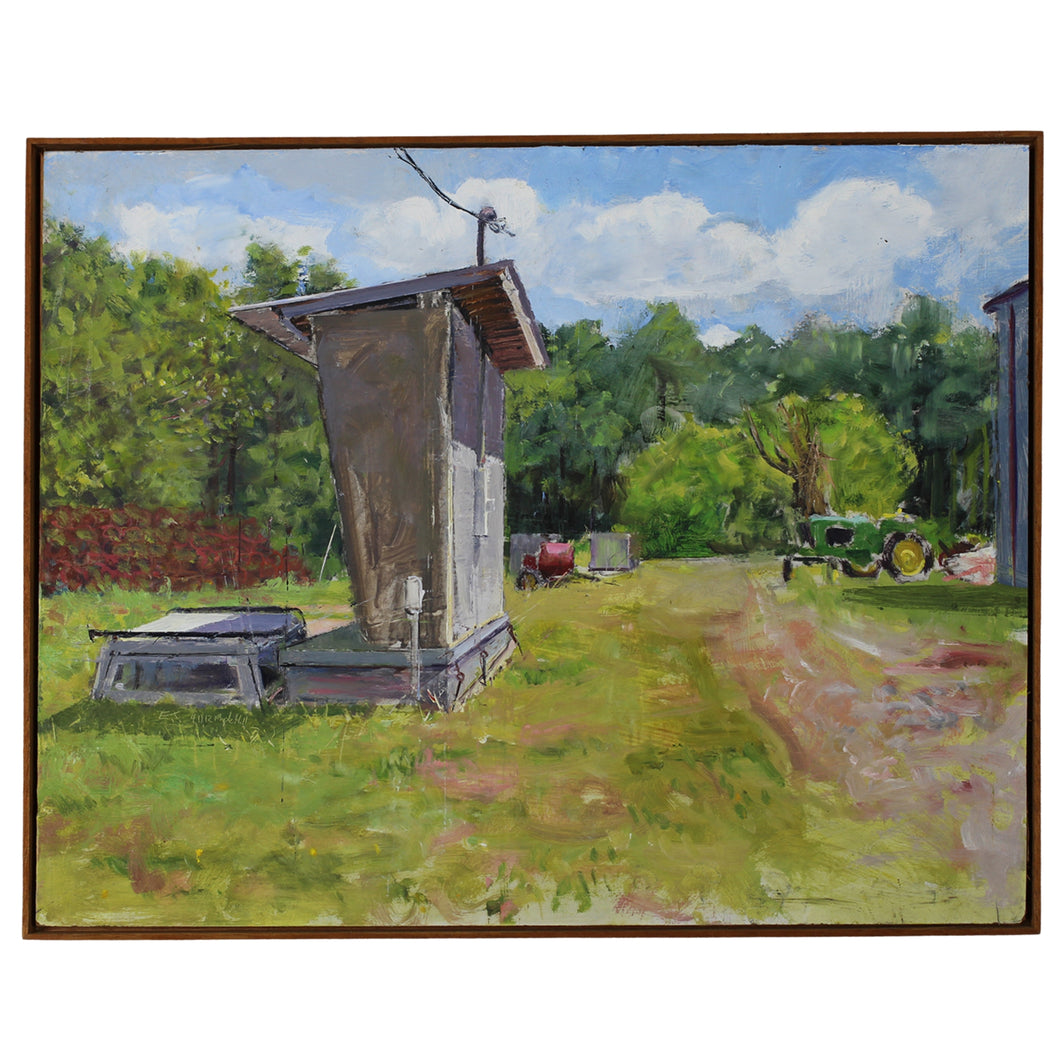 Edward Thomas Oil on Board Painting: 
