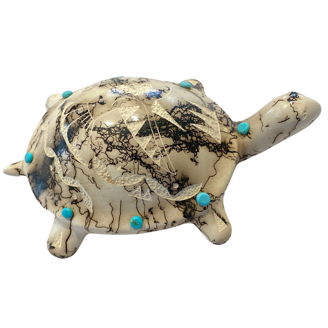 Raku Horsehair Trurtle