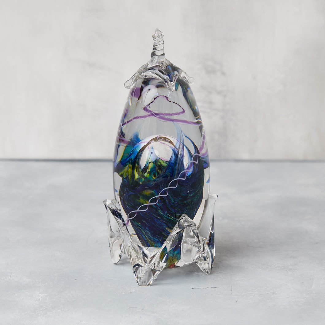 Chip Hall Four Stage Sculpted Art Glass