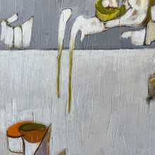 Load image into Gallery viewer, Close-up showing the rich acrylic paint texture and brushwork in Aina Nergaard’s Grieg Aase’s Death.
