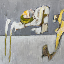 Load image into Gallery viewer, Detailed shot of the moody color palette and balanced abstract forms in the Grieg Aase’s Death study.
