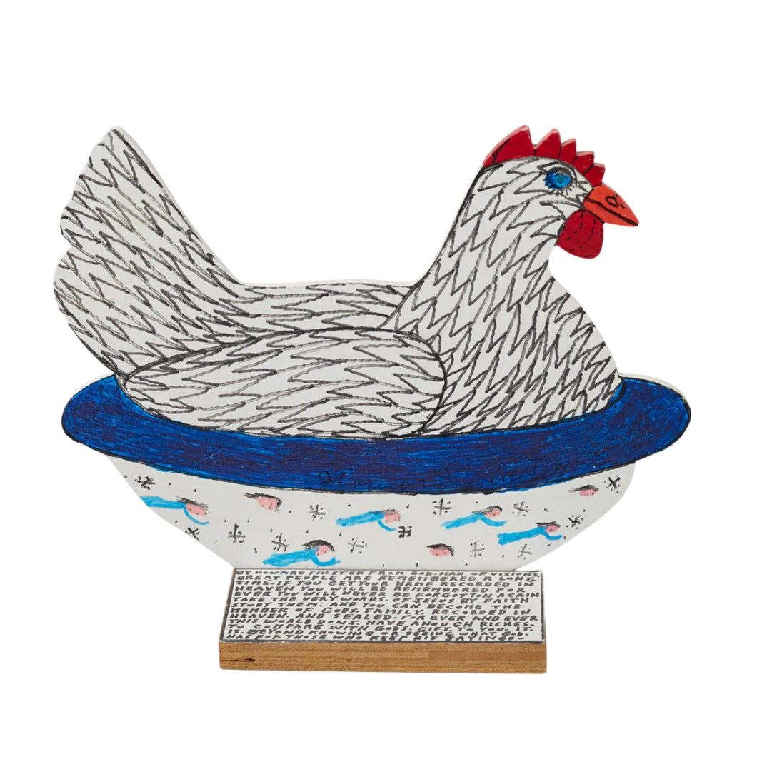 Howard Finster Folk Art Hen