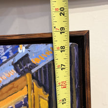 Load image into Gallery viewer, Height measurement of Randy Smith's Firefly painting shown with a measuring tape.
