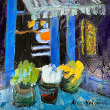 Load image into Gallery viewer, Close-up of artist signature in lower corner of Aina Nergaard painting.
