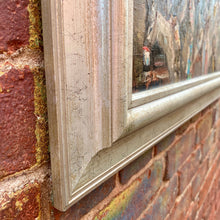 Load image into Gallery viewer, Close-up of painting frame corner and edge, showing condition and framing detail.
