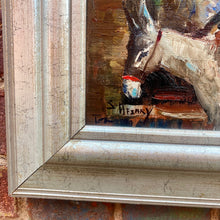 Load image into Gallery viewer, Signature detail on bottom left corner of  Cyrus Afsary's Market in Damascus painting.
