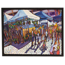 Load image into Gallery viewer, Randy Smith Oil on Wood: &quot;Charlottesville City Market&quot;
