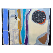 Load image into Gallery viewer, Acrylic on canvas painting titled Cosmic #14 by Etta Levin featuring an abstract composition with layered color fields and organic forms.
