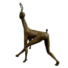 Load image into Gallery viewer, Alternate side profile emphasizing posture and proportions of antlered figure.

