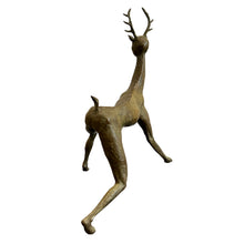 Load image into Gallery viewer, Rear angle view highlighting hind legs and sculptural form of hybrid human-animal figure.
