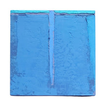 Load image into Gallery viewer, Close-up of “Grey Ground” panel 1 showing blue abstract composition.

