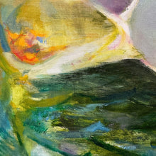 Load image into Gallery viewer, Detail of Irving Kaufman oil painting showing expressive brushwork and layered color.

