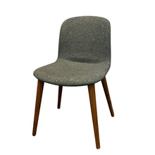 Load image into Gallery viewer, Italian Jobs Bacco upholstered chair in grey fabric with tapered legs, mid-century modern style
