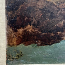 Load image into Gallery viewer, Corner of painting showing artist signature in Joseph Horlor landscape.
