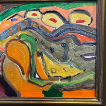 Load image into Gallery viewer, Detail of Marcia Schwan abstract painting showing expressive brushwork and layered color.
