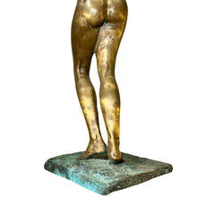 Load image into Gallery viewer, Close-up of base showing patina, texture, and mounting.
