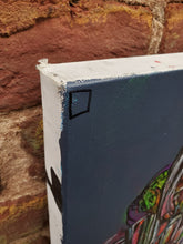Load image into Gallery viewer, Upper left corner detail showing edge of composition.
