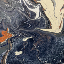 Load image into Gallery viewer, Close-up of Maelstrom painting highlighting swirling composition and layered acrylic surface.
