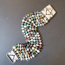 Load image into Gallery viewer, Mixed Gemstone Sterling Bracelet
