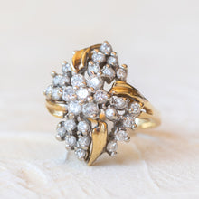Load image into Gallery viewer, Gold Diamond Cluster Ring
