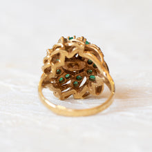 Load image into Gallery viewer, gold emerald ring
